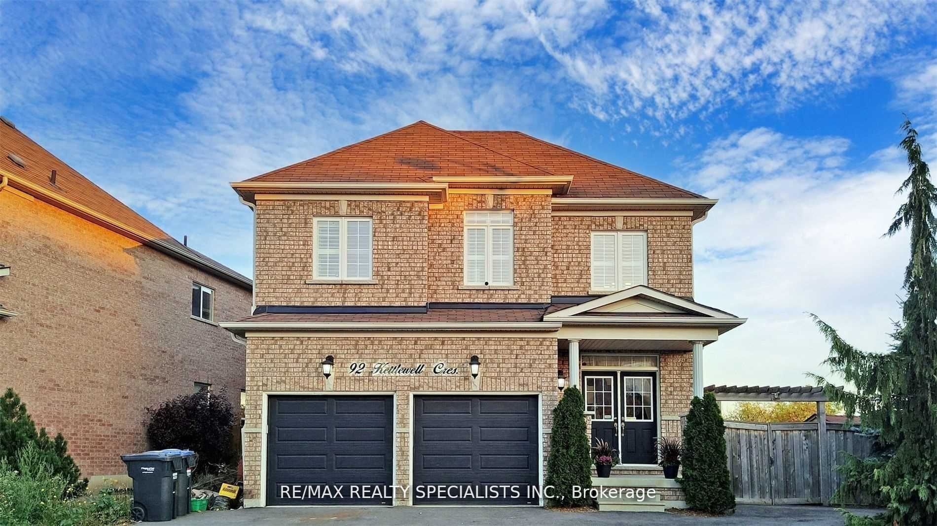 Detached house for sale at 92 Kettlewell Cres Brampton Ontario